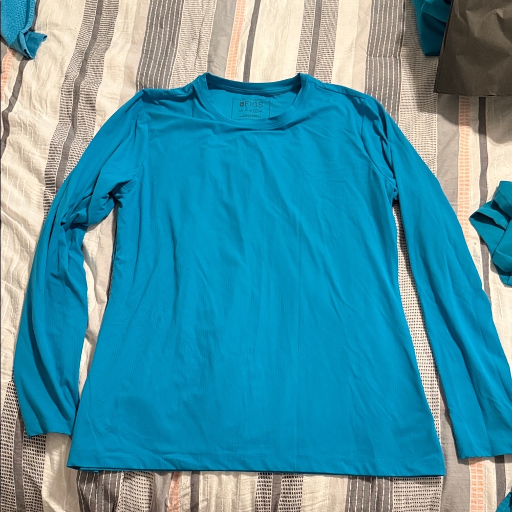 Women's Figs Teal Underscrub